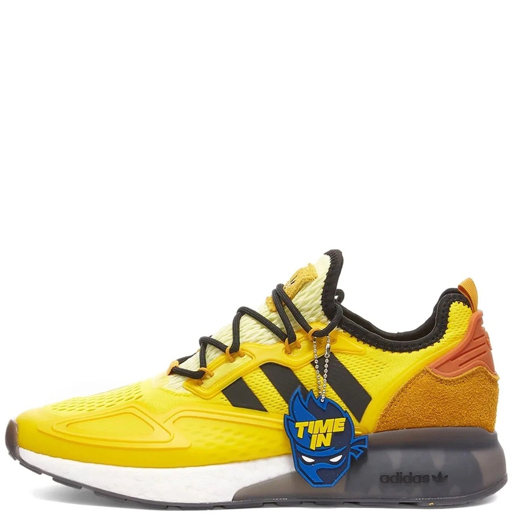 Mens Size 8.5 adidas Ninja X Zx 2K Boost Time In Yellow Legacy Gold Shoes FZ1882